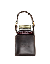 Load image into Gallery viewer, Ole Smoky Blackberry Moonshine with Billykirk Square Leather Bottle Holder
